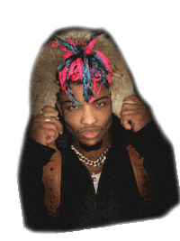 Denvr rap rapper manchester pink and blue Sticker
