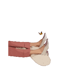 Fearneclementine love nature chill calm Sticker