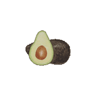 lisachiuqq food illustration fruit avocado Sticker