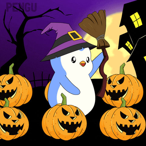 Trick Or Treat Halloween GIF by Pudgy Penguins
