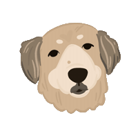 Happy Dog Sticker by Ann of Facedit