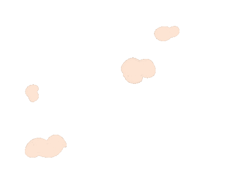 Clouds Dots Sticker
