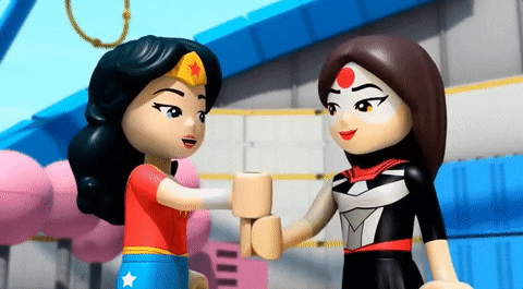 Wonder Woman Hello GIF by LEGO