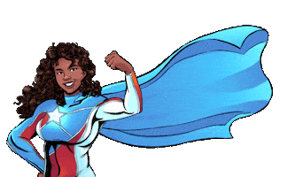 Power Superhero Sticker by La Borinqueña