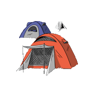 svetkaravanu camp stan vanlife kemping Sticker