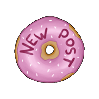 Noaart newpost donut noaart Sticker