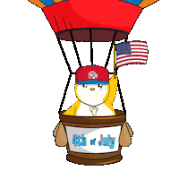 United States Usa Sticker by Pudgy Penguins