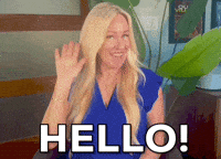 Hello GIF by Vikki Downey