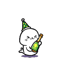 New Year Club Sticker by Sappy Seals