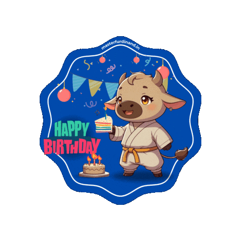 Celebrate Happy Birthday Sticker by Masterfurdinand