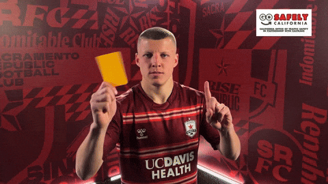 Yellow Card Republicfc GIF by Sacramento Republic FC
