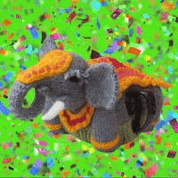 Indian Elephant GIF by TeaCosyFolk
