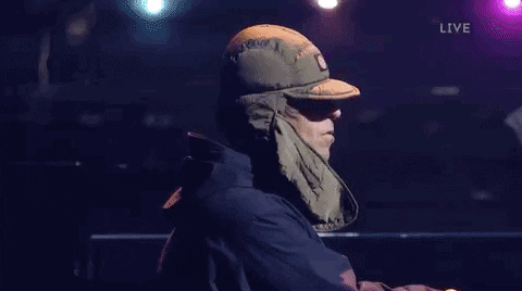 Liam Gallagher Hat GIF by BRIT Awards