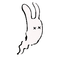 Ghost Bunny Sticker