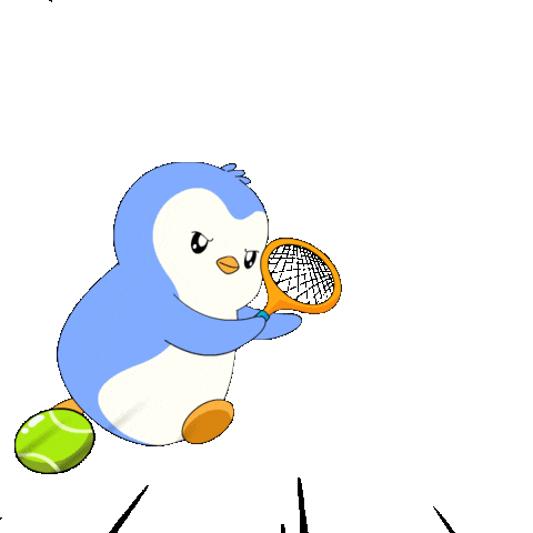 Sport Serve Sticker by Pudgy Penguins