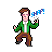 dbonani happy pixel pixelart snap Sticker