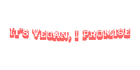 Vegan I Promise Sticker by Jennifer Greenhill