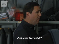 pobol y cwm gary GIF by Carw Piws