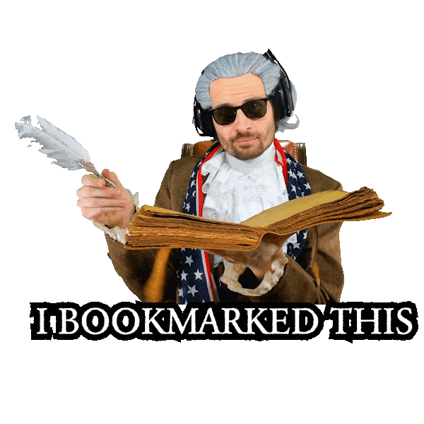 Bookmark Saving For Later Sticker