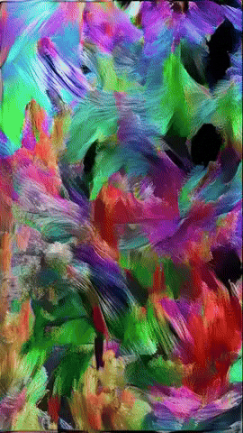 visualcomposite giphygifmaker rainbow trippy psychedelic GIF
