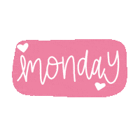 Pink Monday Sticker