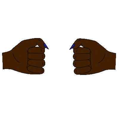 Unity Fist Bump Sticker by Trap Bob