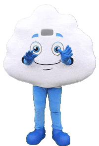 StraQ-marketing internet cloud dansen wolk Sticker