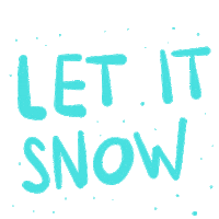 Let It Snow Christmas Sticker