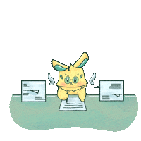 Work Hard Sticker by Milikumi