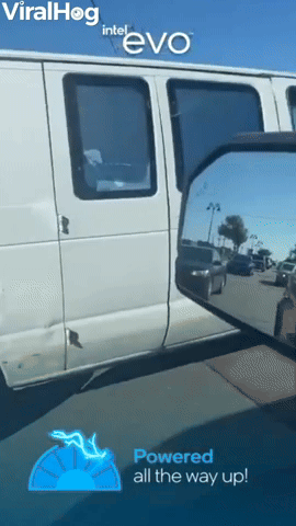 AC Unit Installed In Van Door