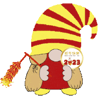 Chinese New Year Gnome Sticker