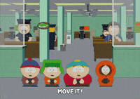 eric cartman running GIF by South Park 