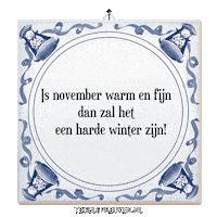 Winter Humor Sticker by Tegelspreuken.nl