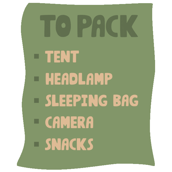 camping to do Sticker by Hipcamp