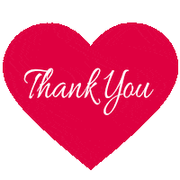 Heart Thank You Sticker