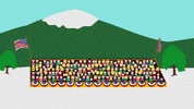 crowd group GIF by South Park 