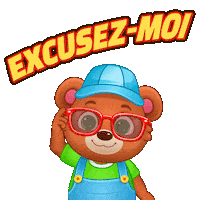 Excuse Me What Sticker by Lucas and Friends by RV AppStudios