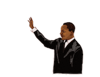 Martin Luther King Jr Sticker by NYU University Life