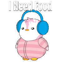Hungry Bon Appetit Sticker by Pudgy Penguins