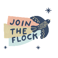 wearefreebirds freelance freelancer freebirds join the flock Sticker