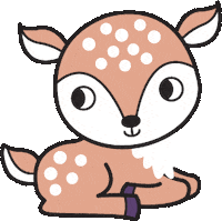 Deer Love Sticker by Zusetsu