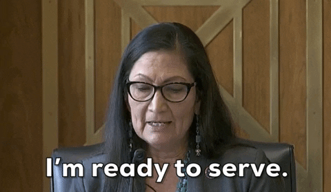 Deb Haaland Confirmation Hearing GIF by GIPHY News