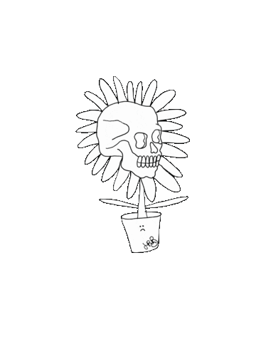 jessicabadofsky flower dead death plant Sticker