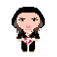 LunaTicVII kpop smile girl pixel Sticker