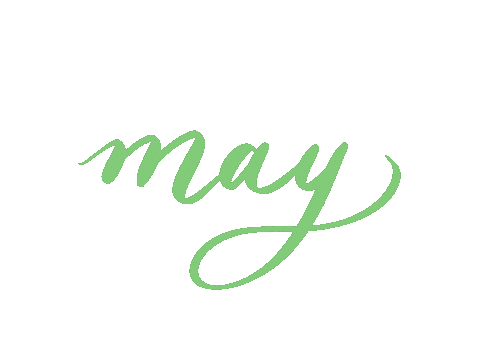 aile_design calligraphy 5 may calendar Sticker