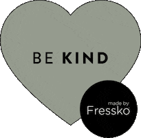 Be Kind Love Sticker by made by Fressko