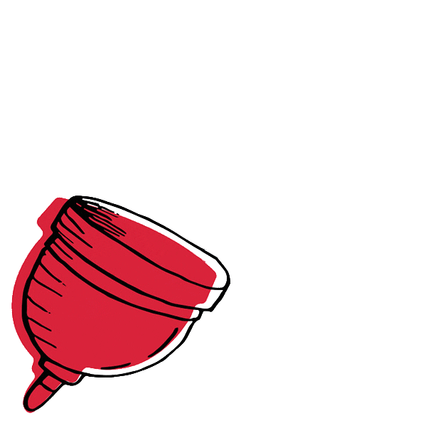 HeyGirlsUK period menstruation periods menstrual cup Sticker