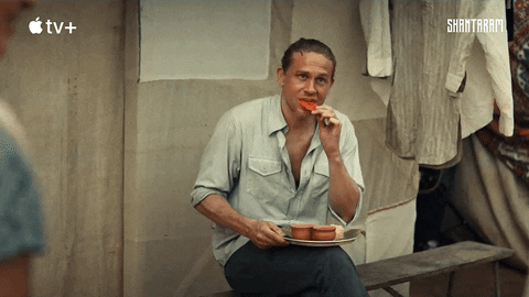 Charlie Hunnam Eating GIF by Apple TV+