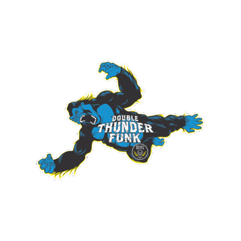 bentwaterbrewingco giphygifmaker craft craftbeer gorilla Sticker