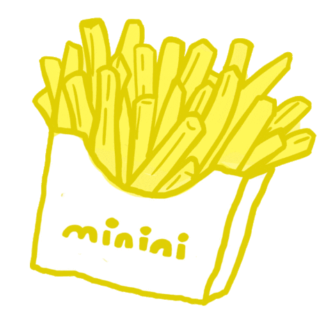 Fries Potato Sticker